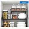 HomeLoft Basics Extendable Kitchen Cupboard Shelf Expandable Storage Rack Shelf Kitchen Shelf Organiser,Spice Racks,Cupboard Shelf,Suitable for Home and Kitchen Storage view 3