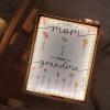 Personalized Mirror Lamp Mom Grandma Garden for Mothers Day Custom Art LED Night Light First Mom Now Grandma Birthday Gift (Small) view 3