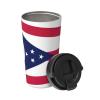 WANGHAHA Ohio State Flag Print Thermal Coffee Tumbler Stainless Steel Reusable Coffee Mug,Gift For Men Women view 2