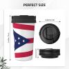 WANGHAHA Ohio State Flag Print Thermal Coffee Tumbler Stainless Steel Reusable Coffee Mug,Gift For Men Women view 4