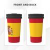 WANGHAHA Spanish Flag Print Thermal Coffee Tumbler Stainless Steel Reusable Coffee Mug,Gift For Men Women view 3