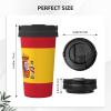 WANGHAHA Spanish Flag Print Thermal Coffee Tumbler Stainless Steel Reusable Coffee Mug,Gift For Men Women view 4