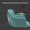 Ergonomic Home Office Desk Chair Computer Desk Task Chair with Armrests & Lumbar Support, Adjustable Height, Max Load 150kg (Grey) view 3