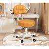 Modern pu Leather Computer Chair,Armless 360Rolling Swivel,Low Back Adjustable Height Ergonomic Task for Make Up,Bed Room,Small Space Computer Chair for Adults view 1