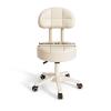 Modern pu Leather Computer Chair,Armless 360Rolling Swivel,Low Back Adjustable Height Ergonomic Task for Make Up,Bed Room,Small Space Computer Chair for Adults view 4