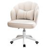 Cute Flower Petal Task Chair, Velvet Vanity Chair, 360 Swivel Ergonomic Swivel Task Office Chair, Living Room, Home Office, Bedroom Executive Desk Chair view 1