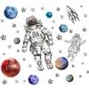 MEFOSS Astronaut Wall Stickers Planet Space DIY Vinyl Removable Large Wall Decals Art Decorations Decor for Kids Bedroom Living Room Playroom Nursery view 4