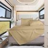 Shrinita Real 1000 Thread Count, 100% Egyptian Cotton, 15"" Deep Pocket Sheet Set [72"" X 80""] RV Camper King Size, Taupe Color Bedsheet Sets, RV Camper Motor Home bunk Cot Bed Boat Sheet Set view 1