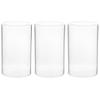 Luxshiny Glass Candle Cover Windproof Cylinder Candle Holder 3.94X2.36X3.94 Inches Clear Glass Hurricane Holder for Home Decor Wedding Banquets view 1