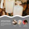 Luxshiny Glass Candle Cover Windproof Cylinder Candle Holder 3.94X2.36X3.94 Inches Clear Glass Hurricane Holder for Home Decor Wedding Banquets view 2
