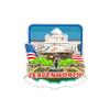 Leavenworth Kansas USA America Wooden Fridge Magnet Cute 3D City Travel Souvenirs Crafts Handmade Refrigerator Stickers Home Whiteboard Decor Collection Gift view 1