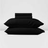Shrinita Real 1000 Thread Count, 100% Egyptian Cotton, 18"" Deep Pocket Sheet Set [42"" X 80""] Truck Size, Black Color Bedsheet Sets, RV Camper Motor Home bunk Cot Bed Boat Sheet Set view 2