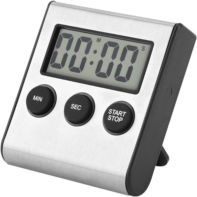 GHYFSWWWQ Digital Timer, Digital Timer, Large LCD Digital Kitchen Timer, Wall-Mounted and Tabletop Countdown Stopwatch Timer with Rear Stand Support, for Cooking, Gym, Barbecue, Kids, Teachers