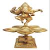 Prakruthi Brass Table Oil Lamp Deepak 0.89Kg, Standard, Yellow, 1020265 view 1