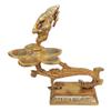 Prakruthi Brass Table Oil Lamp Deepak 0.89Kg, Standard, Yellow, 1020265 view 2