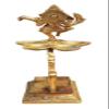 Prakruthi Brass Table Oil Lamp Deepak 0.89Kg, Standard, Yellow, 1020265 view 3