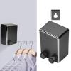 Retractable Clothesline Indoor Outdoor Washing Lines Wall Mounted Retractable Clothesline Stainless Steel Balcony Clothesline Stretchable to 4.2m (Black) view 3