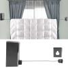 Retractable Clothesline Indoor Outdoor Washing Lines Wall Mounted Retractable Clothesline Stainless Steel Balcony Clothesline Stretchable to 4.2m (Black) view 4