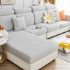 Yoovat Sofa Covers Soothing Home Sofa Covers Sofa Hero Covers Couch Cushion Covers for Dogs Stretch Couch Covers Slipcovers for Couches and Sofas (Wheat-Light Gray,Large Triple Seat Cover) view 1