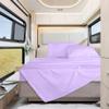 Shrinita Real 1000 Thread Count, 100% Egyptian Cotton, 18"" Deep Pocket Sheet Set [48"" X 75""] Three Quarter Size, Lilac Color Bedsheet Sets, RV Camper Motor home bunk Cot bed boat sheet set view 1