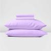 Shrinita Real 1000 Thread Count, 100% Egyptian Cotton, 18"" Deep Pocket Sheet Set [48"" X 75""] Three Quarter Size, Lilac Color Bedsheet Sets, RV Camper Motor home bunk Cot bed boat sheet set view 2