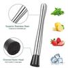 10 PCS Muddler for Cocktails Stainless Steel Drink Muddler 8 Inch Long Mojito Muddler Bar Muddler Tool Muller for Drinks Ice Crusher Bartender Tools Set Home Bartender Bars Accessories view 3