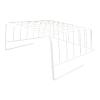 Ymiko Multipurpose Under Shelf Metal Wire Basket Storage Solution for Kitchen, Office, Pantry, Desk, and Bookshelf (Large White) view 3