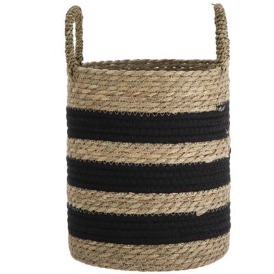 SEDLAV Black Decorative Storage Basket with Handles