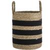 SEDLAV Black Decorative Storage Basket with Handles view 1