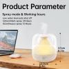 AKYLDI Landscape Design Mini Humidifier for Bedroom, 700ml Portable Humidifier, USB Rechargeable Water Humidifier for Bedroom, Home, Office,Green view 2