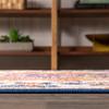 JONATHAN Y Boho Vintage Blue/Multi 9x9 Square Area Rug, Bohemian Flair Medallion, Floral Easy-Cleaning High Traffic for Living Room, Bedroom, Kitchen, Pet-Friendly, Non Shedding (BMF106A-9SQ) view 4