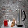 220 Volt Kettle - Cordless - 1.7 Liter - Stainless Steel - Bundle With Dynastar 220 Volts 240 Volts (Not For USE IN USA) view 3