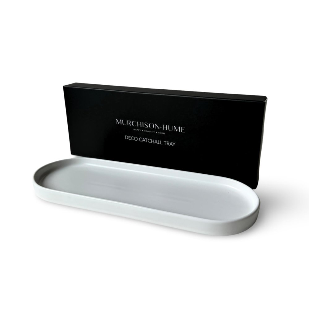 Elegant Ceramic Kitchen Sink Caddy & Bathroom Countertop Tray - Versatile Ceramic Vanity Tray for Home Organization & Decor, Durable & Microwave Safe, 11.8" x 4.1" x 0.8"