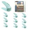 AKYLDI Shoe Stackers for a Pair of Shoes, Adjustable Shoe Stackers, Double Deck Shoe Slots for Freestanding Stacking Shoe Holder,Green-20 view 1