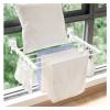 Drying Rack Folding Hanger Folding Clothes Hanger Wall Mount Retractable Cloth Drying Rack Outdoor Space Saving Aluminum Home Laundry Clothesline Clothes Rack Folding view 4