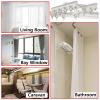 Flexible Bendable Curved Ceiling Curtain Track, Curtain Track Ceiling Mount, RV Curtain Track, Curtain Rail, Aluminum Curtain Track, Ceiling Mount Room Divider, for Curved Shower Curtain (Color : Cha view 2