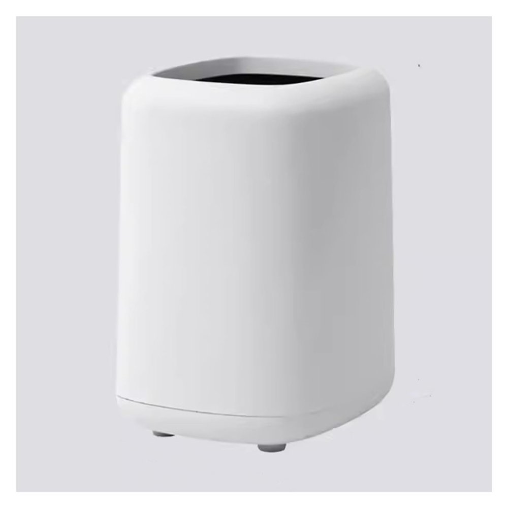 SONGCHAO Kitchen Garbage Can Bedroom Trash Can Double Layer Without Lid Home Living Room Creative Simple Cute Paper Basket Plastic Office Trash Can (Color : D)