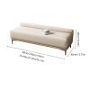 End of Bed Bench Storage Bench Modern Entryway Bench End of Bed Bench Ottoman Upholstered Leather Bedroom Benches for Foot of Bed Tufted Bench Footrest Stool with Metal Legs Indoor Bench for Living Ro view 2