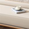 End of Bed Bench Storage Bench Modern Entryway Bench End of Bed Bench Ottoman Upholstered Leather Bedroom Benches for Foot of Bed Tufted Bench Footrest Stool with Metal Legs Indoor Bench for Living Ro view 3