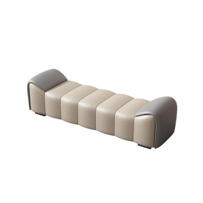 End of Bed Bench End of Bed Bench, Leathers Upholstered Ottoman Bench, Bedroom Entryway Bench with Armrests Indoor Bench for Living Room/Bedroom/End of Bed ( Color : 04 , Size : 120*50*52cm )