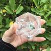 AtkitS Crystal Natural Transparent Quartz Crystal Pyramid New Hexagonal 6-Sided Pyramid view 2