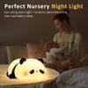 Lampeez Panda Night Light, Cute Silicone Lamp for Kids, Soft LED Touch Light, Nursery Nightlight, Bedroom Decor, Xmas Birthday Gifts for Boys Girls view 3