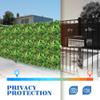 ECOOPTS 20"x20" Faux Ivy Privacy Fence Screen Artificial Boxwood Panels Topiary Hedge Plants for Indoor Outdoor Decoration, Style 12 Mixed Leaves, 4 Packs view 4