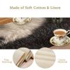 FengMingRui Cowhide Table Runner Black and White Milk Cow Western Style 3D Cow Fur Skin Texture Table Runner for Living Room Kitchen Dining Table Decoration 13x36in view 4