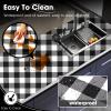 ALIUNI Drawer and Shelf Liner, Non-Slip Kitchen Cabinet Liners Non-Adhesive Thick Strong Grip Waterproof Washable Mats Protect Dresser Shelves Cupboard Bathroom Cabinets, Buffalo Plaid, 24 in X 10 FT view 3