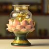 ZMQJEQANBG Kerosene Lamp, Classic Small Oil Lamp Old Style Transparent Glass Kerosene Lamp Free Camping Illumination Oil Lamp Portable Home Lamp for Office Bedroom Restaurant view 2