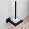 Toilet Brush and Holder, Toilet Bowl Brush and Holder Set with Stainless Steel Handle, Easy to Assemble, Deep Cleaning Bathroom Accessories view 3