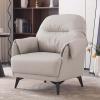 Gruytoie Modern Upholstered Accent Chair Armchair, Reading Living Room Side Chair,Single Sofa with Lounge Seat and Wood Legs (D) view 1