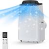 14000BTU Portable Air Conditioner, Cool/Fan/Dry 3-in-1 Portable AC Unit up to 750 Sq with Sleep Mode and Remote Control, 24H Timer, Easy Installation and Ultra Quiet AC for Bedroom, Office view 1