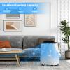 14000BTU Portable Air Conditioner, Cool/Fan/Dry 3-in-1 Portable AC Unit up to 750 Sq with Sleep Mode and Remote Control, 24H Timer, Easy Installation and Ultra Quiet AC for Bedroom, Office view 2
